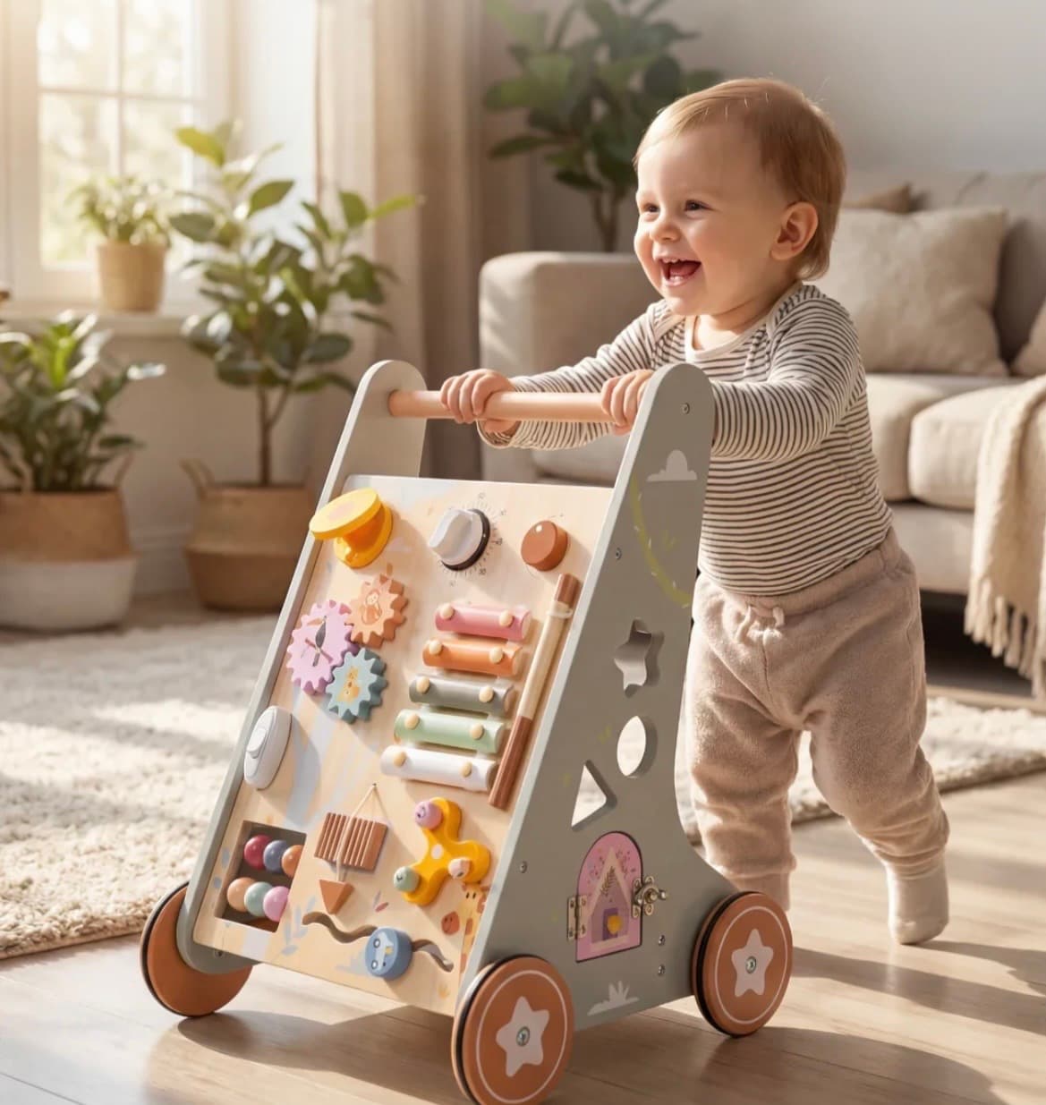 Trotteur d’activité en bois