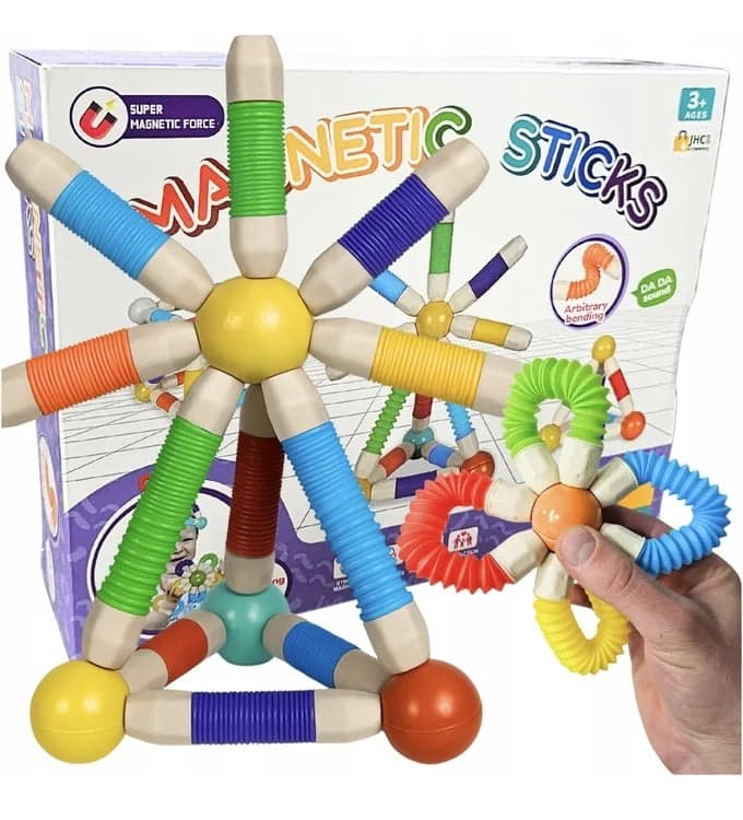 Jeu de construction magnétique extensible